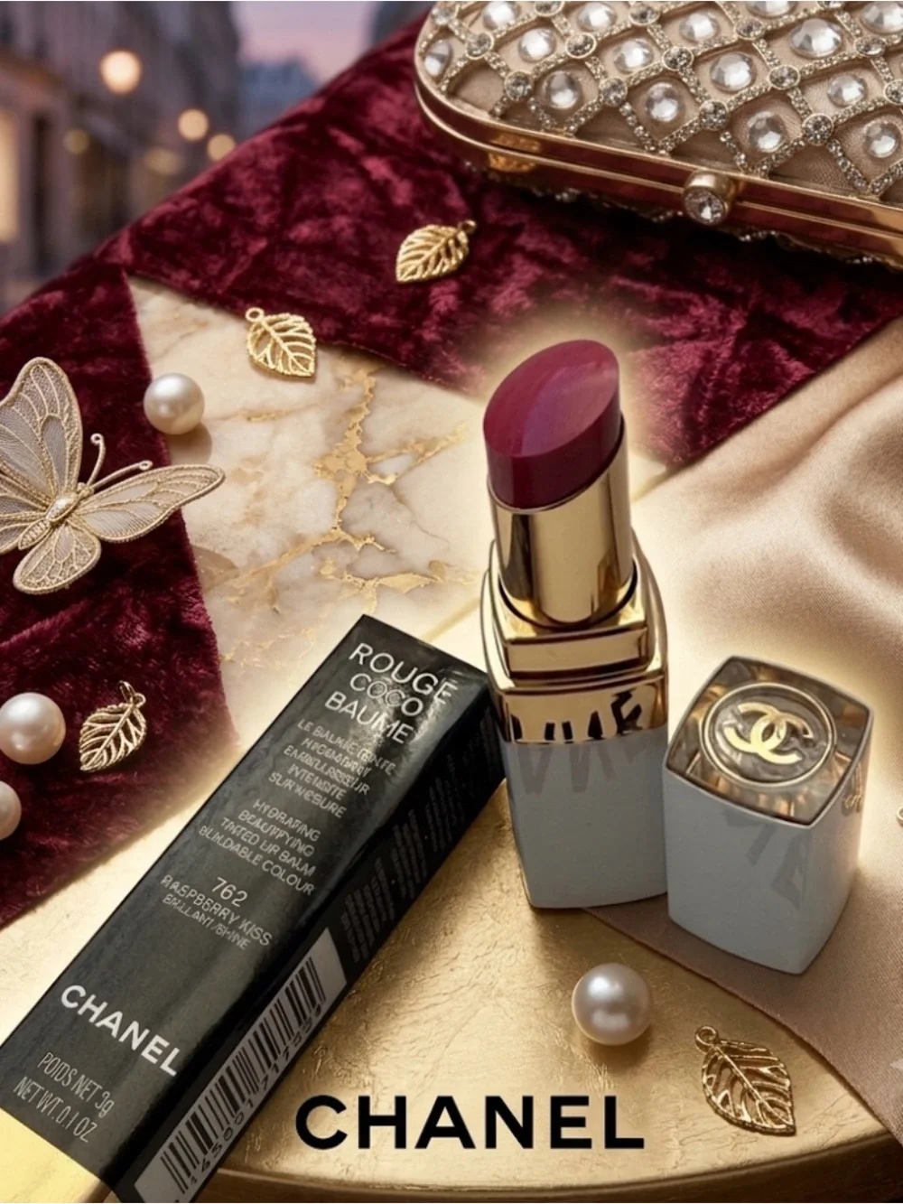 CHANEL Rouge Coco Baume 762 Raspberry Kiss – New